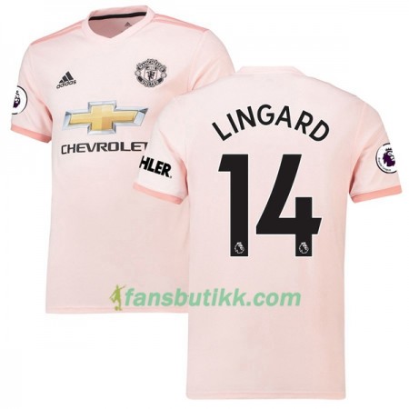 Fotballdrakt Manchester United Jesse Lingard 14 Bortetrøye 2018-2019 Kortermet